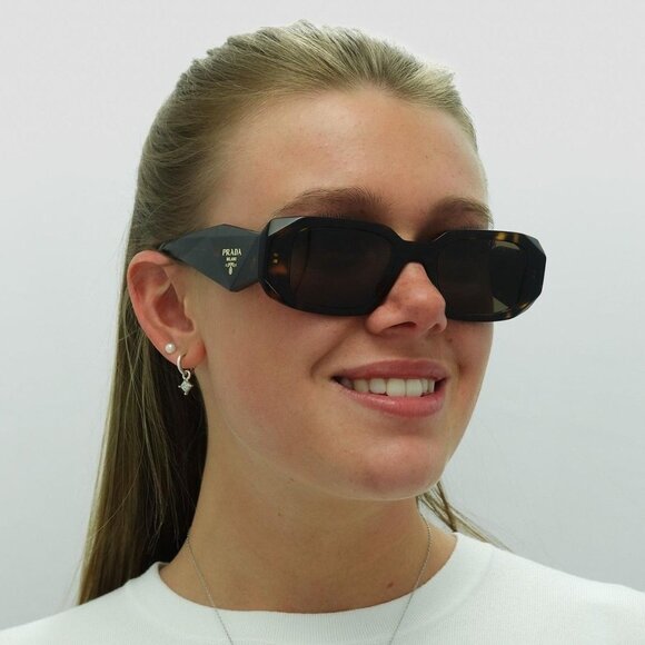 NEW PRADA PR17WS 2AU8C1 WOMEN HAVANA EYEWEAR SPR 17W 2AU8C1 SUNGLASSES - Picture 3 of 11